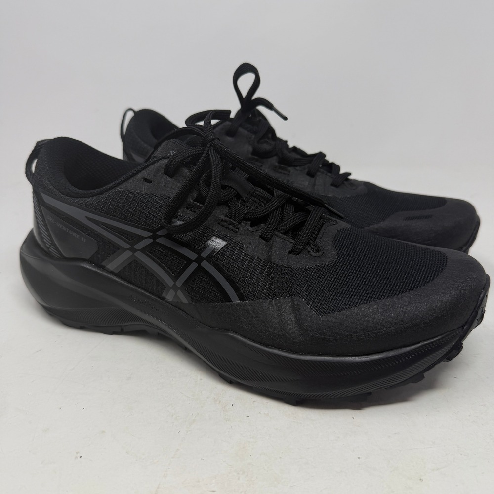 ASICS Running Shoes Womens 9 Gel-Venture 9 Black Trail Sneakers 1012B933 EUC